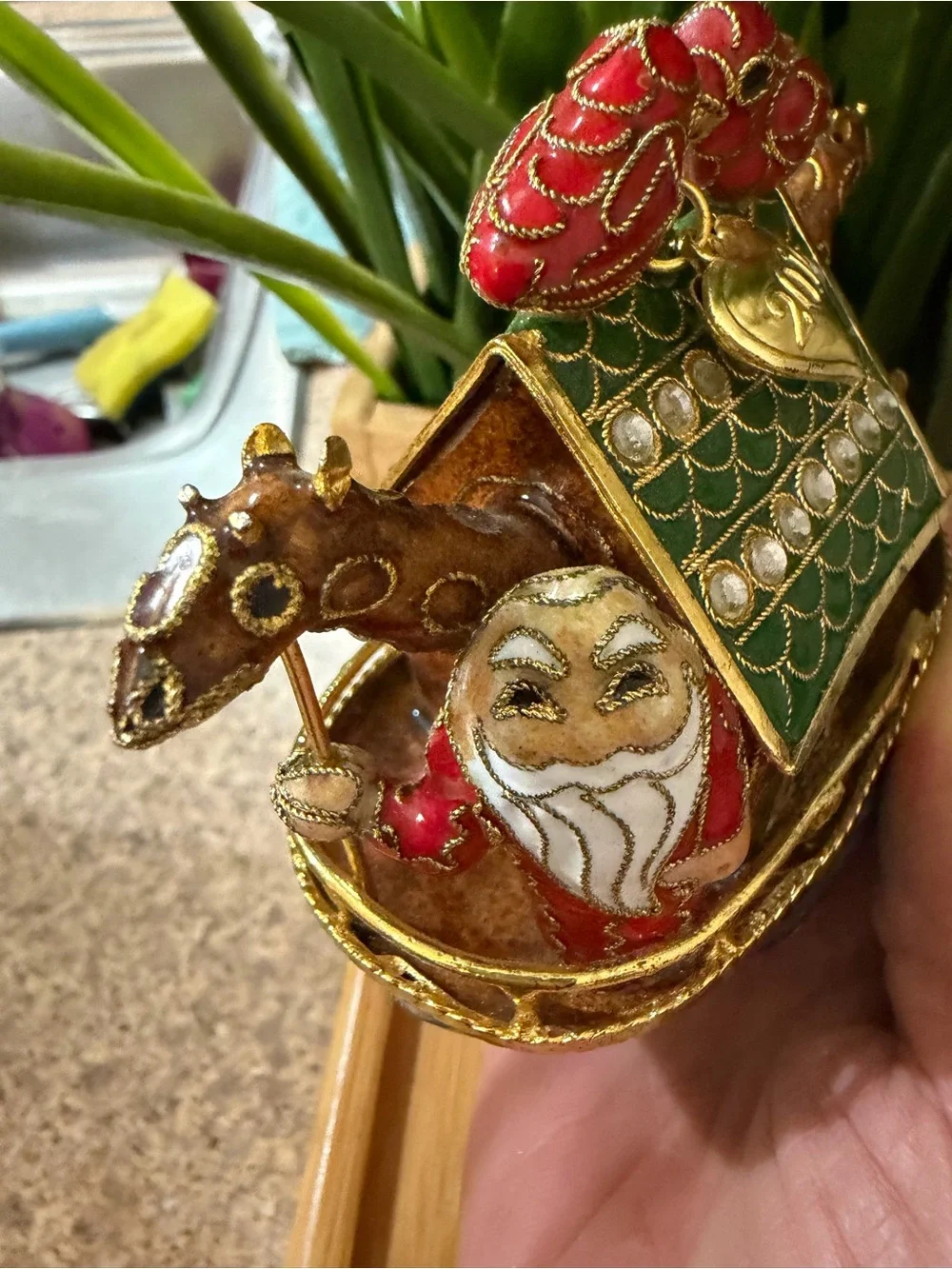 2010 Dillard’s Trimmings Cloisonne Noah’s Ark Christmas Ornament Commemorative